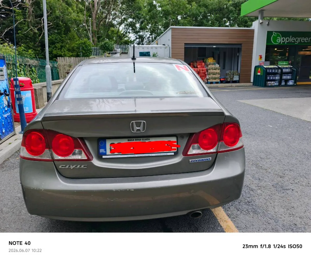 2008 Honda Civic Hybrid Auto – NCT 11/26 - Image 1