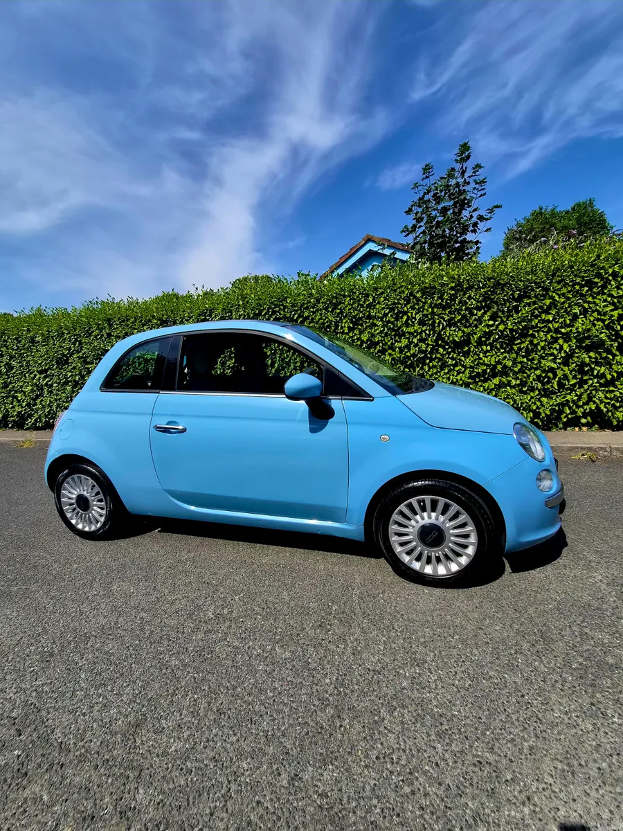 Fiat 500 ** Baby Blue**Glass roof**Low miles - Image 2