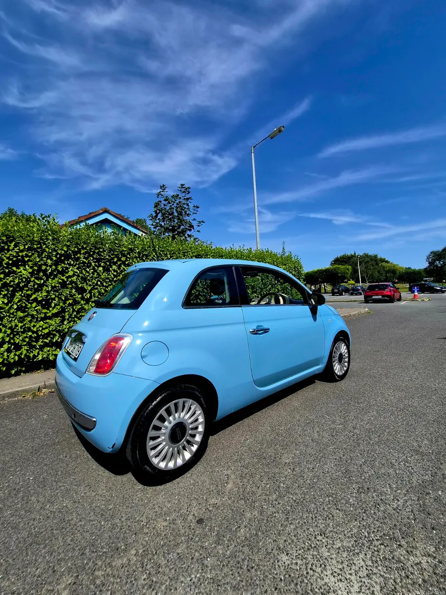 Fiat 500 ** Baby Blue**Glass roof**Low miles - Image 4