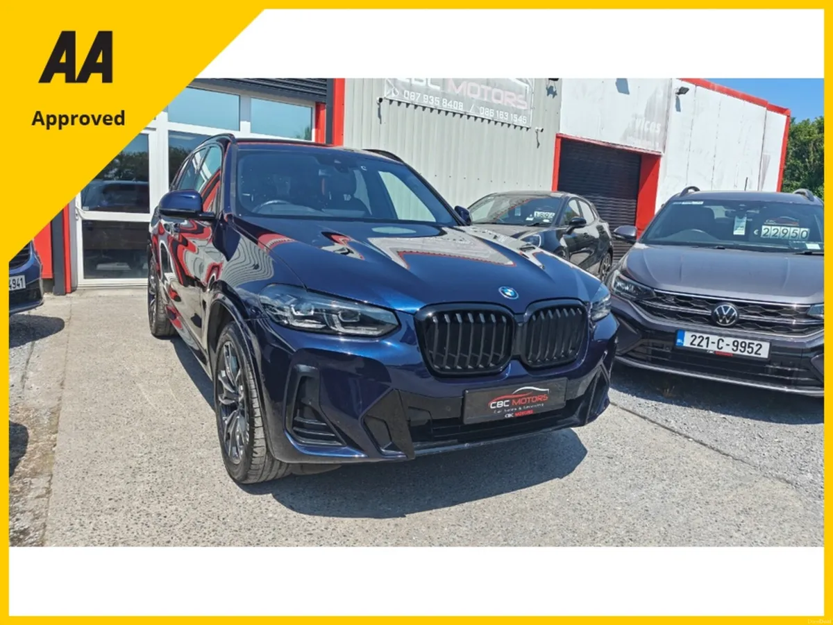 BMW X3 2022 M Sport Pro Tanzinite Blue - Image 4