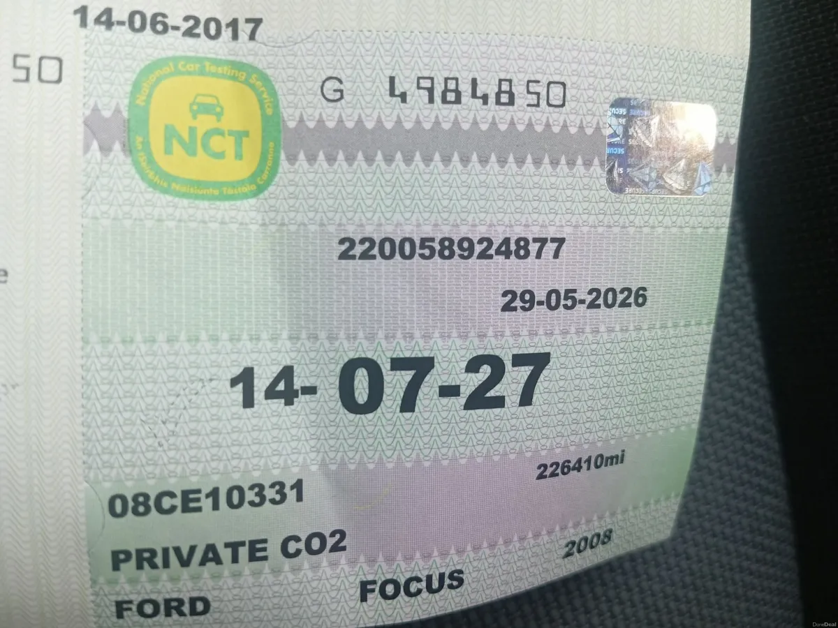 Ford Focus 2008Fresh NCT and Tax - Image 3