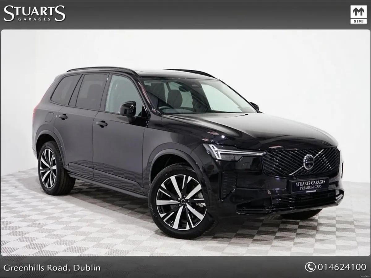 Volvo XC90 PLUS DARK: ONYX BLACK WITH BLACK LEATHE - Image 1