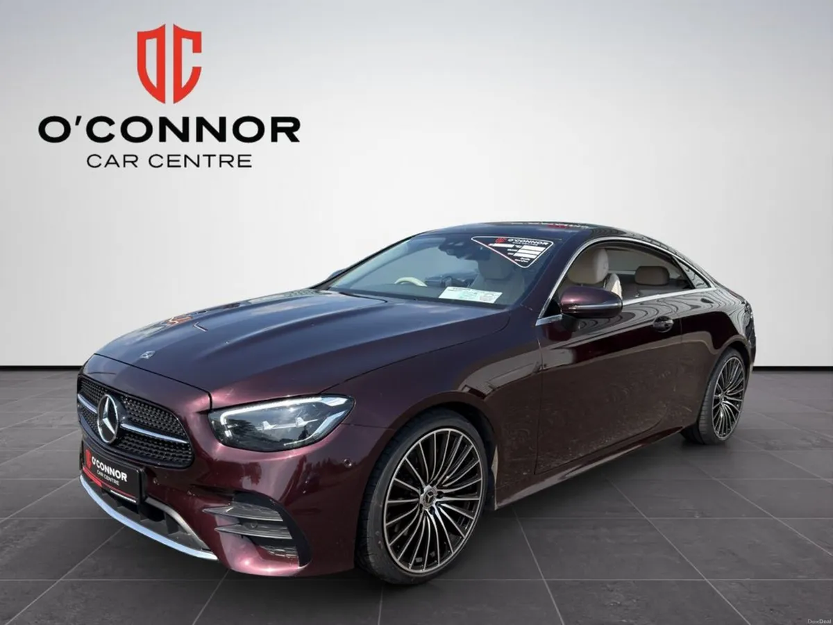 Mercedes-Benz E-Class E 220 Burgundy outside, crea - Image 1
