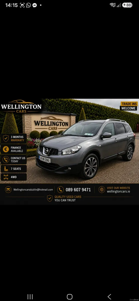 Nissan Qashqai+2 2014 1.6 DCI 4 WD 4X4  360 - Image 1