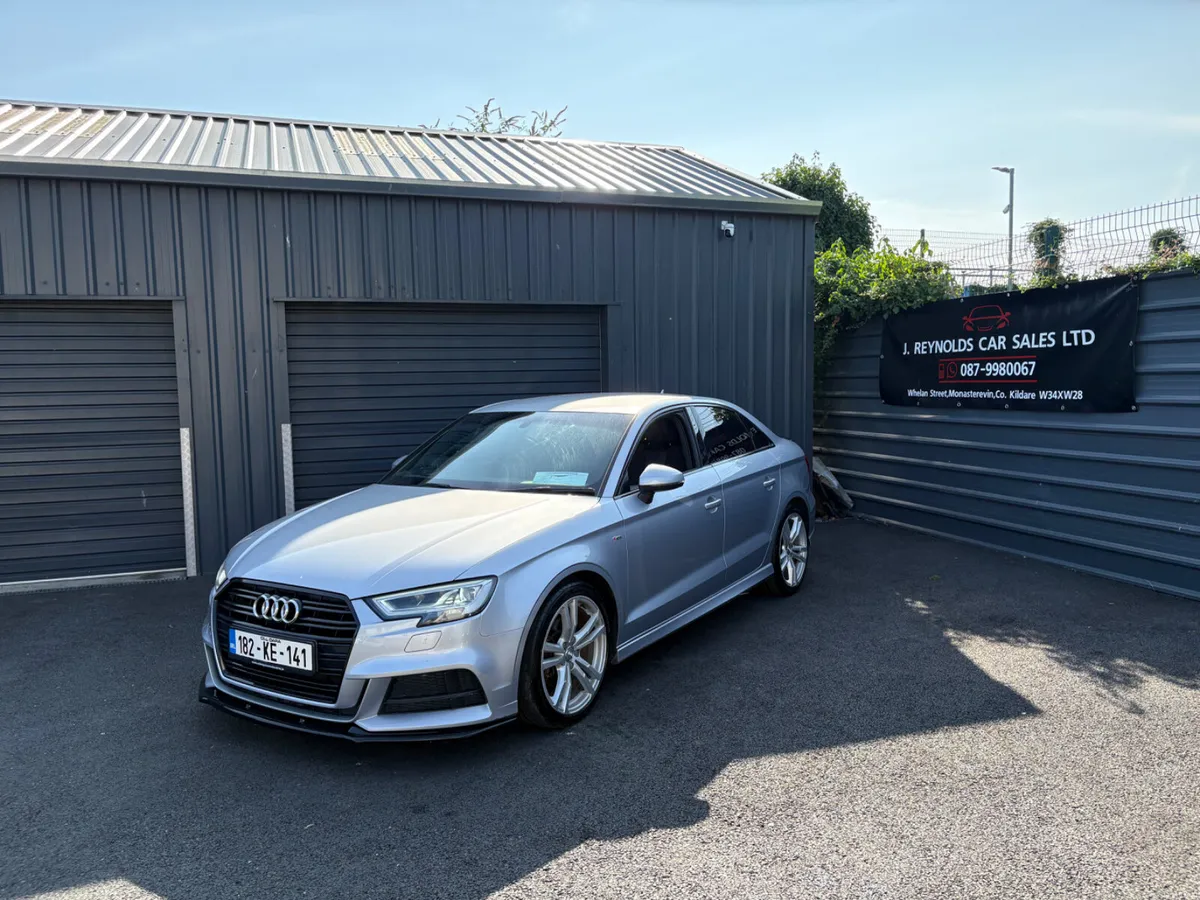 Audi A3 S line auto low km Irish car from new 2018 - Image 1