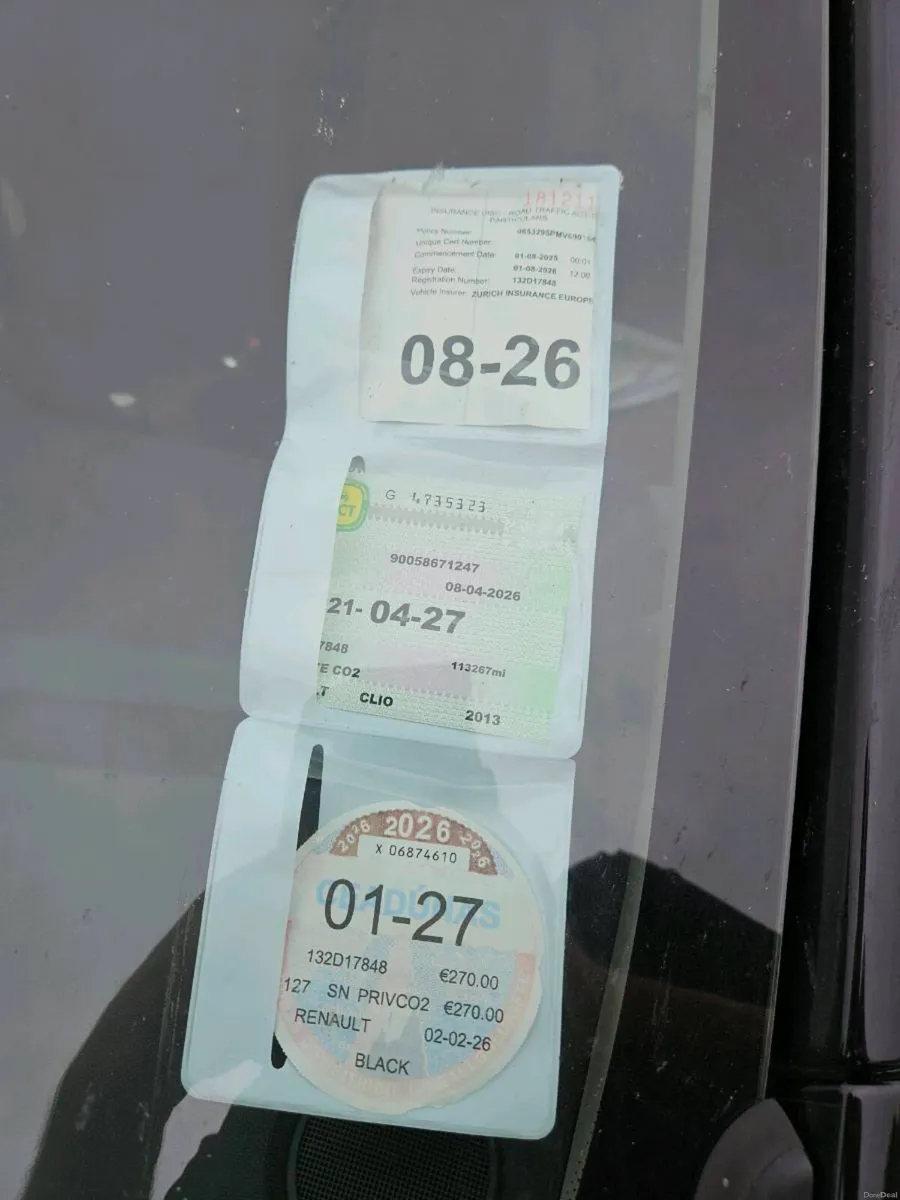 2013 renault clio 1.2 petrol nct 4/27  tax 1/27 - Image 3
