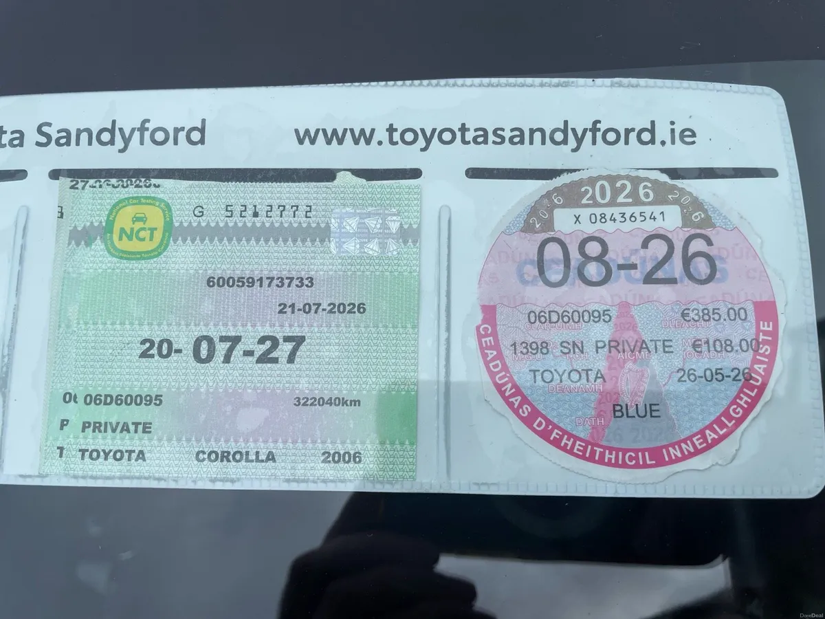 Toyota corolla 1.4 hatchback NCT PASSED TODAY - Image 2