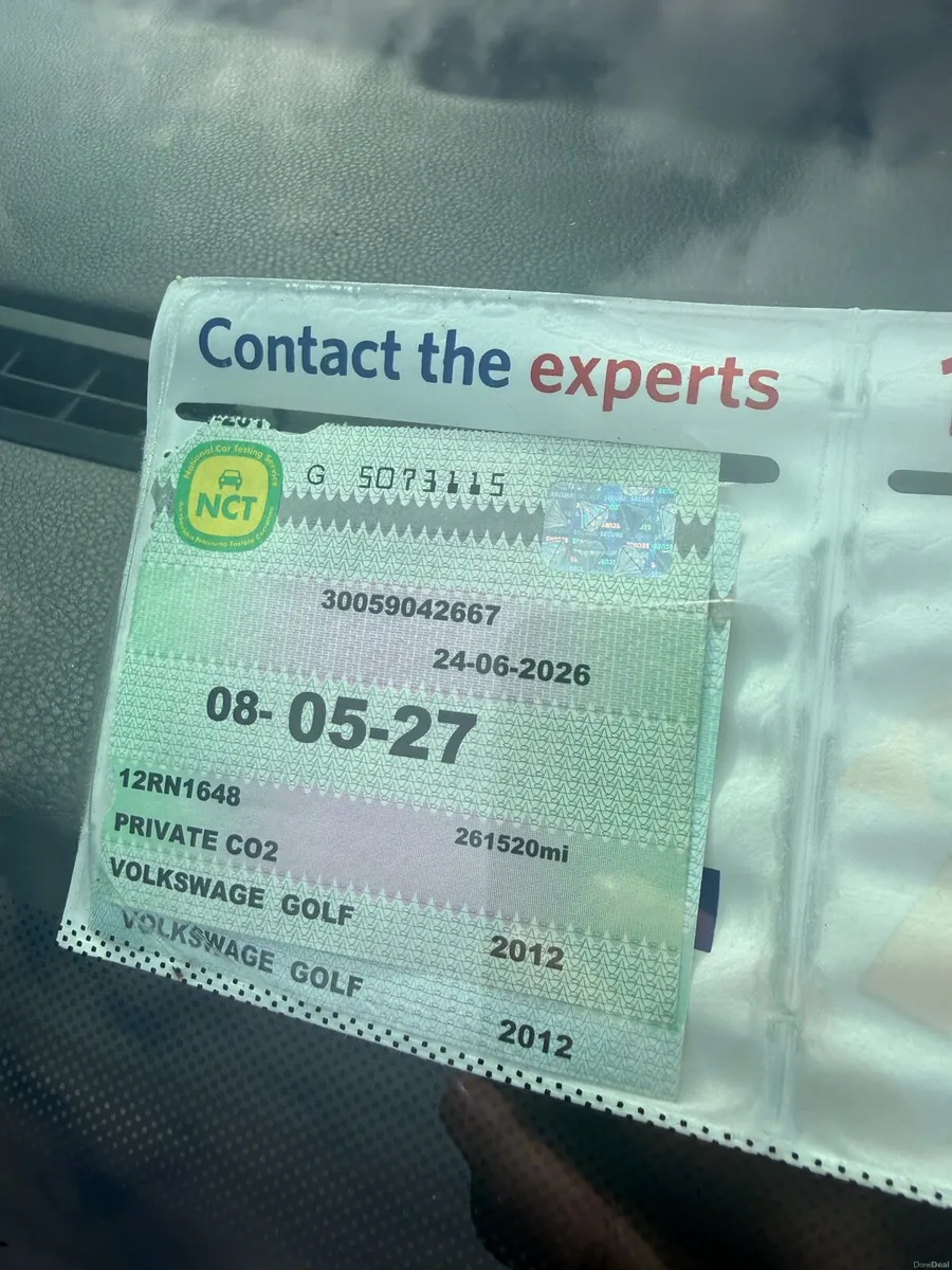 2012 golf 2.0 gt Nct 5/27 - Image 6