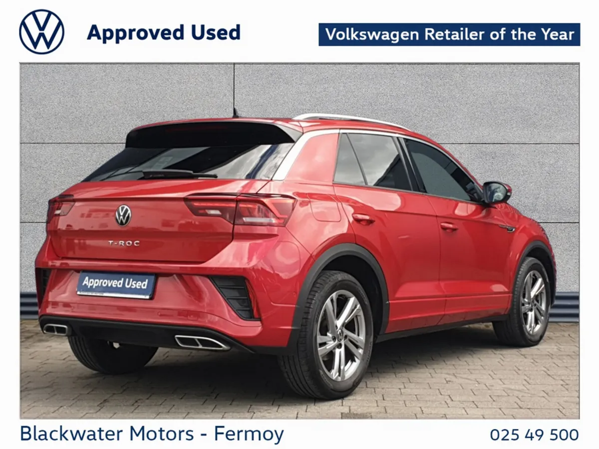 Volkswagen T-Roc 1.0TSI 110BHP R-LINE WITH REAR VI - Image 4
