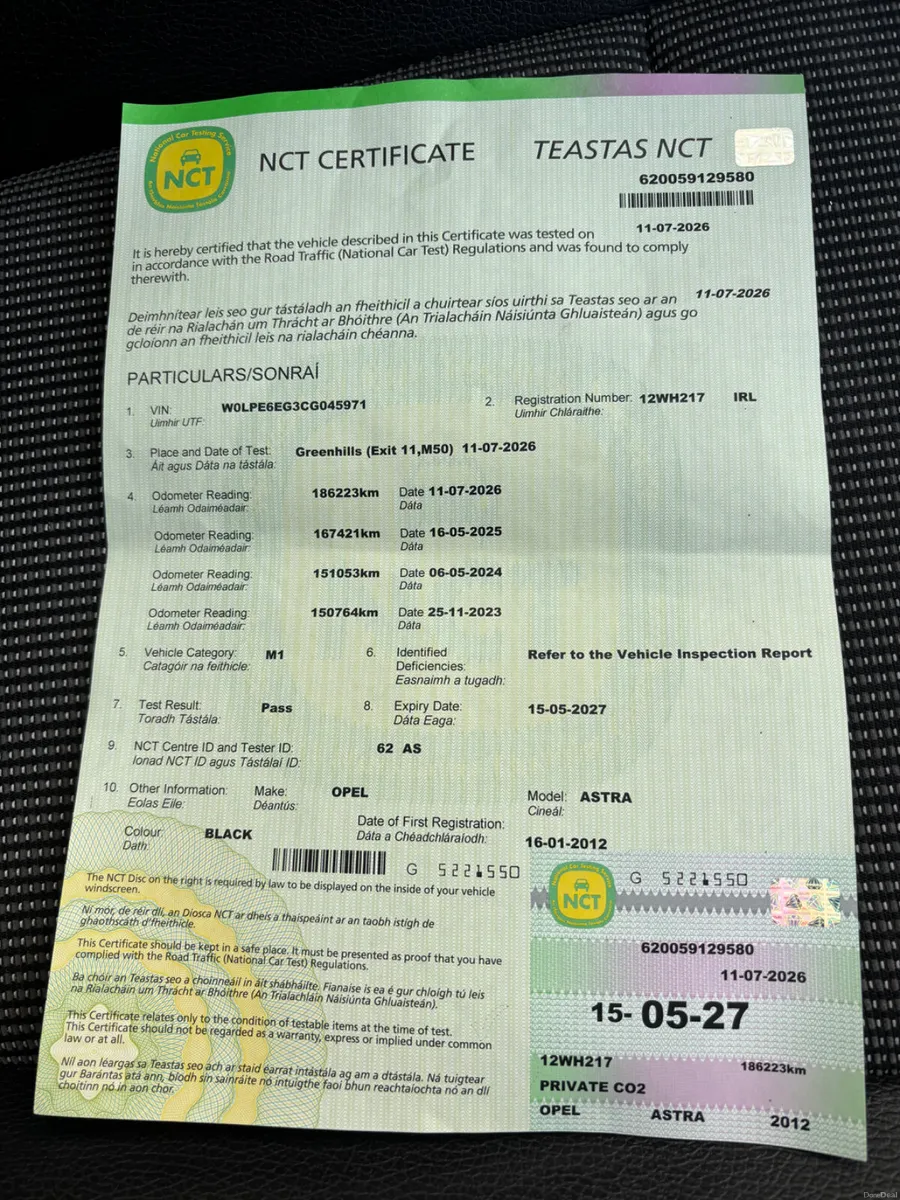 2012 Opel Astra*FRESH NCT*2 NEW TYRES* - Image 4