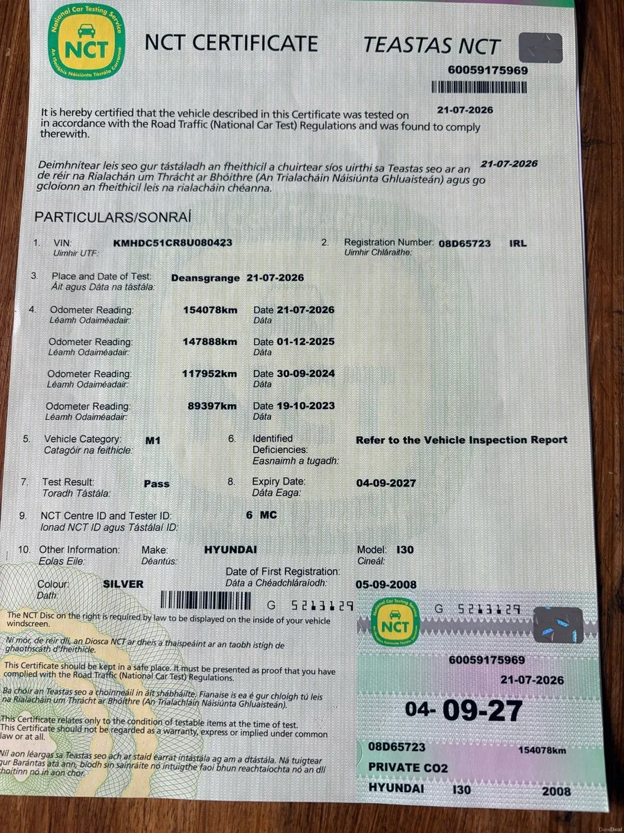 *NCT UNTIL 09/27* Hyundai i30 1.4L 155,000Km - Image 1