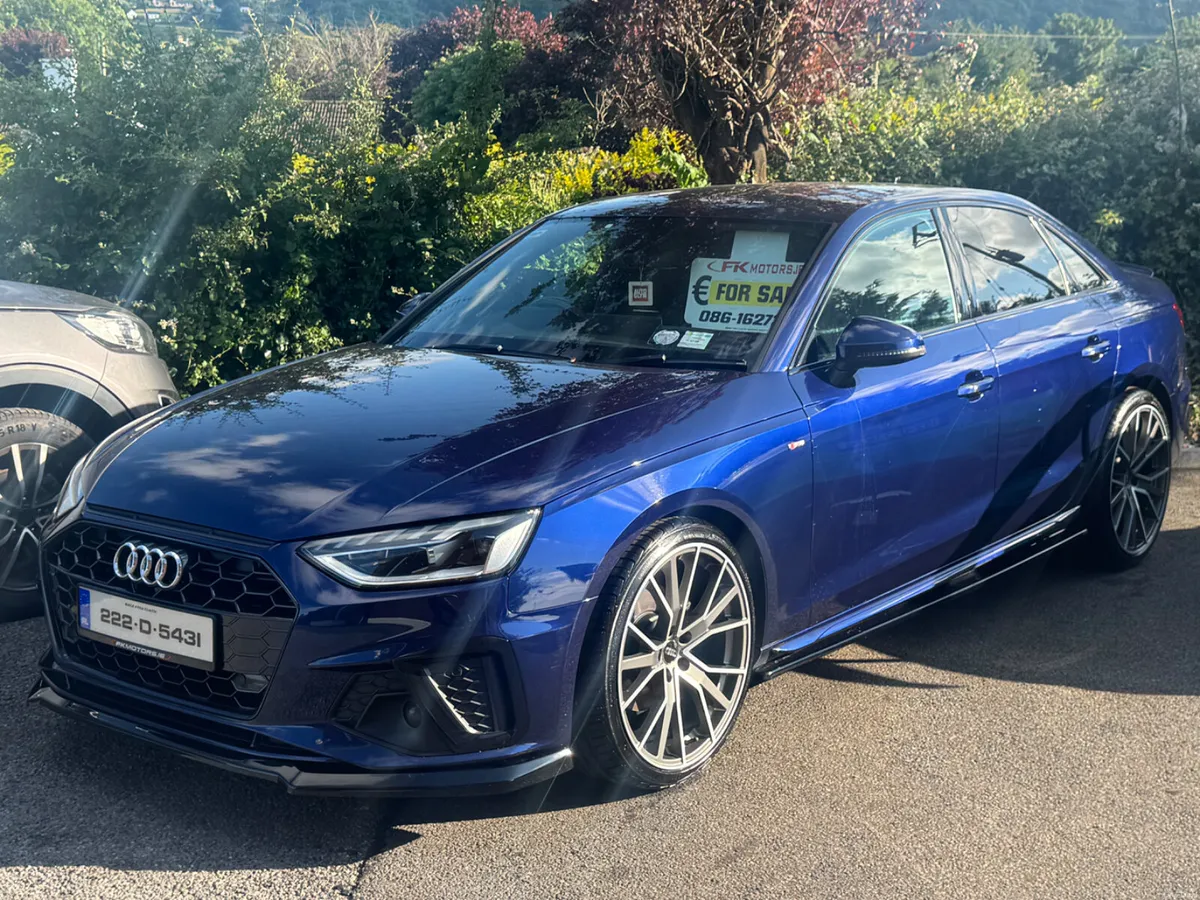 Audi A4 2022 Sline stunning blue - Image 1