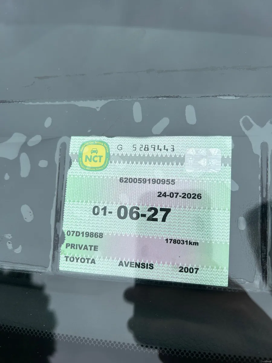 2007 Toyota Avensis | Nct 06/27 | Tax 02/27 - Image 6