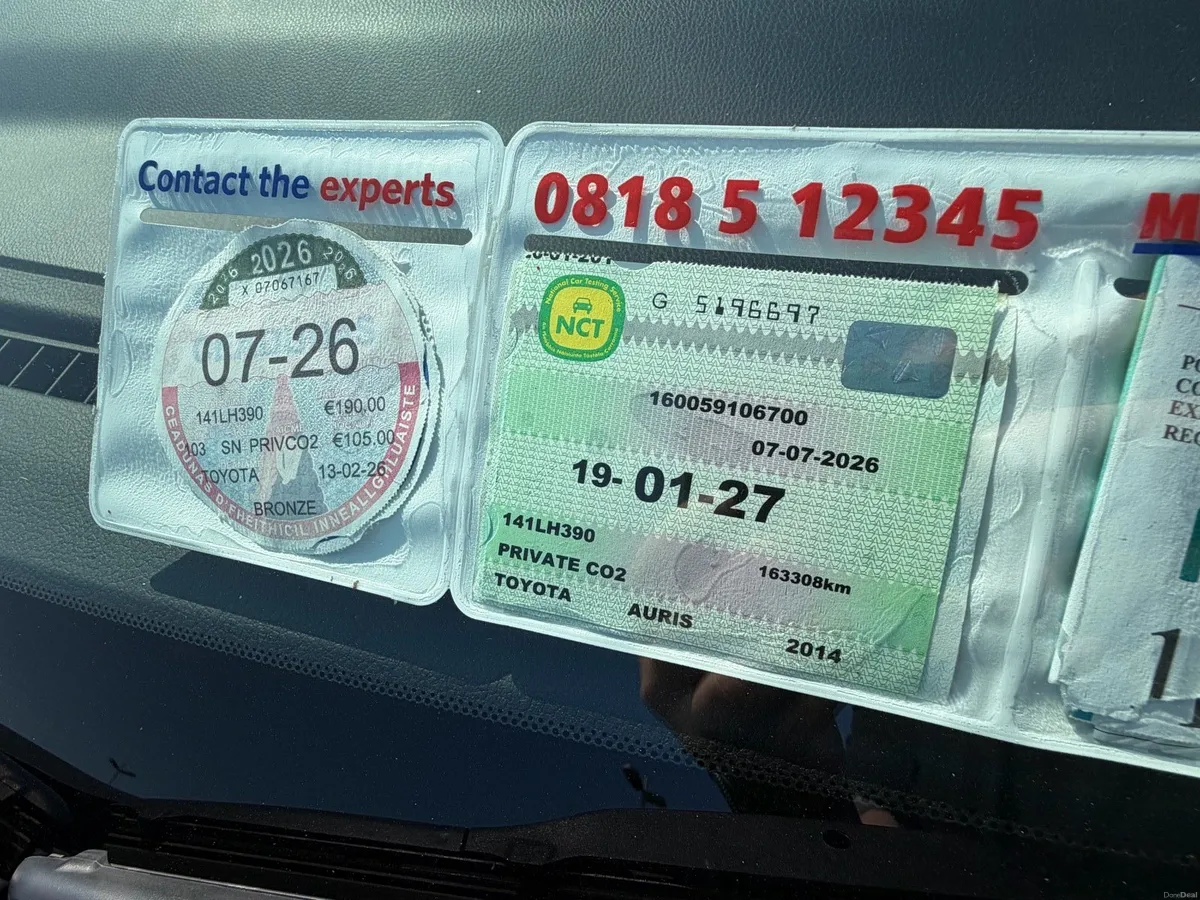 2014 TOYOTA AURIS  1.4 D4D  NEW NCT 163kms - Image 2