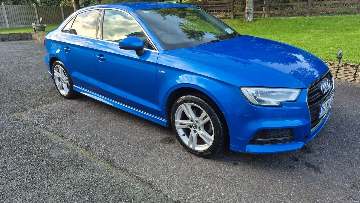 Audi A3 2019 Ara Blue S Line - Image 2