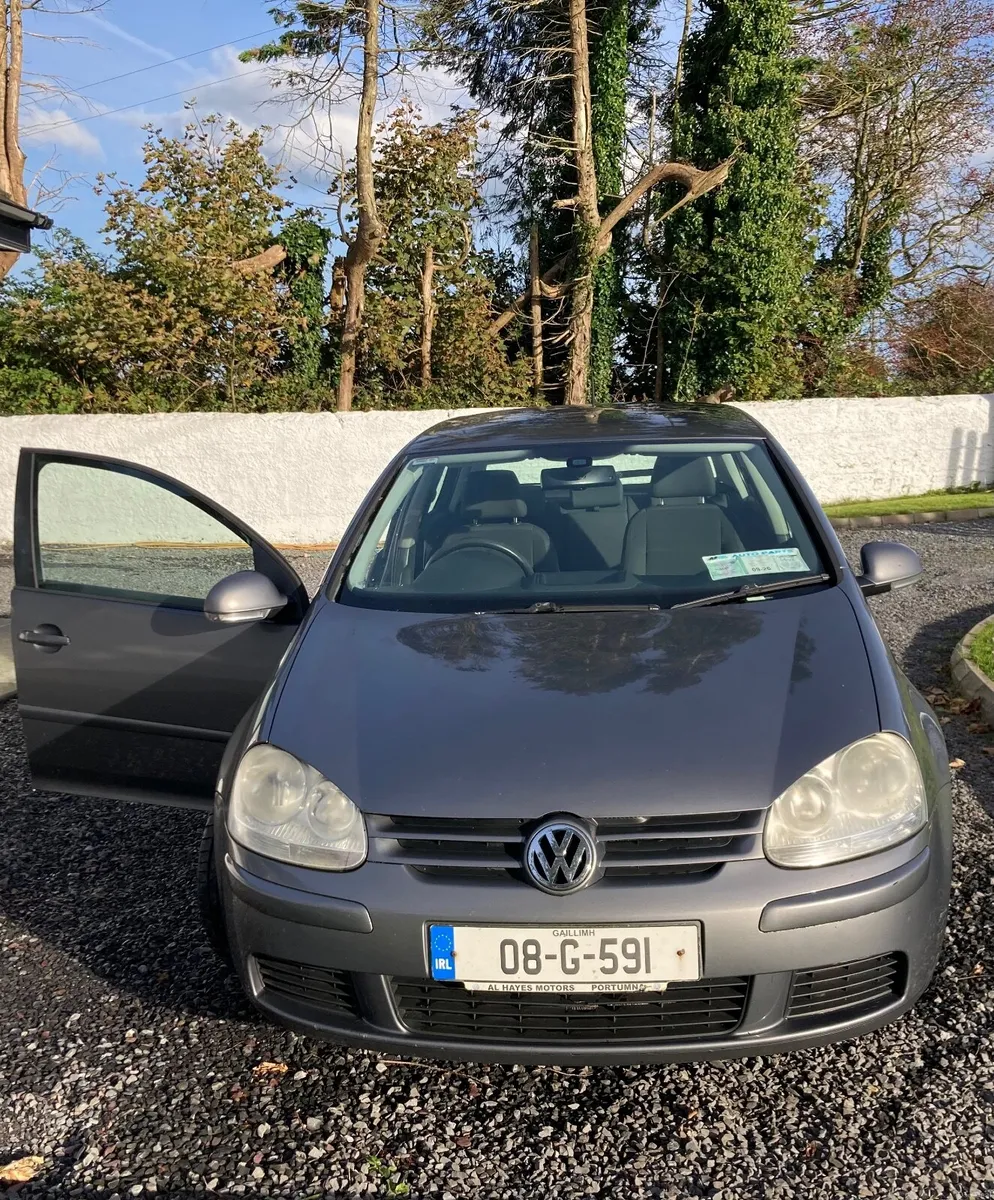 VW Golf 2008 tax + nct Jan 27, 3/4 tank petrol. - Image 1