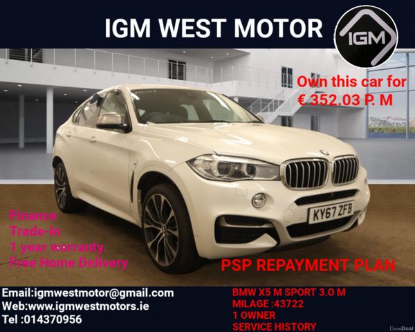 BMW X6 3.0D M SPORT 2017 344606280