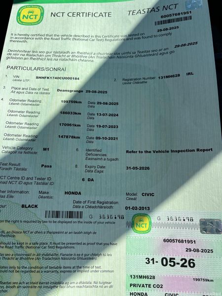 Honda Civic 2013  (NCT05/26 , TAX 06/26) 365732203