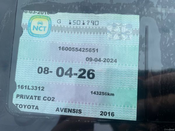 Toyota Avensis 2016 top spec  €8950 368474085