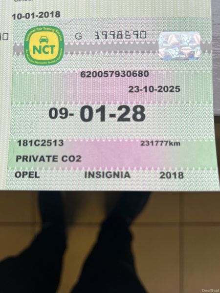 Opel Insignia 2018 ( NCT ..01/28) 370340313