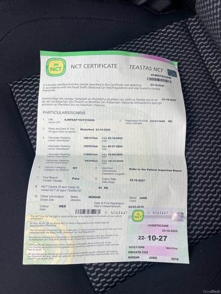 161 Nissan Juke.. NCT 10/27.. Full Service History 374463603