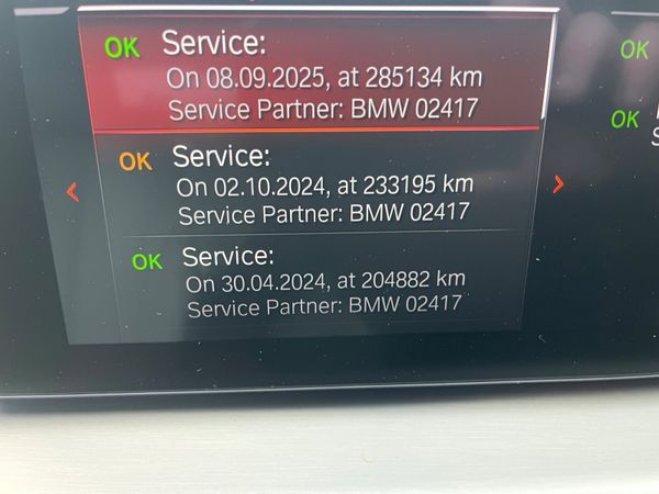 AUTOMATIC BMW 5-Series MAIN DEALER SERVICE HISTORY 374841932