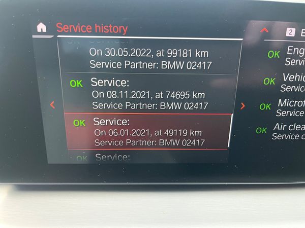 AUTOMATIC BMW 5-Series MAIN DEALER SERVICE HISTORY 374841933