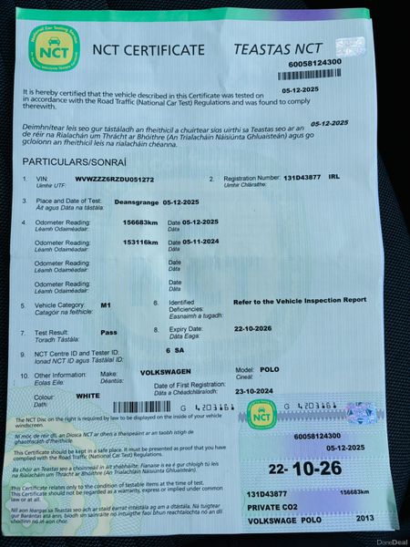 2013 VOLKSWAGEN POLO 1.2 TSI DSG AUTOMATIC 374808045