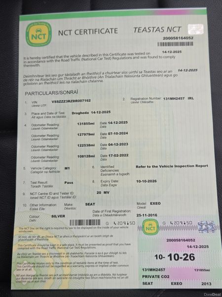 SEAT Exeo 2.0d, Top specification,New Nct 374911174