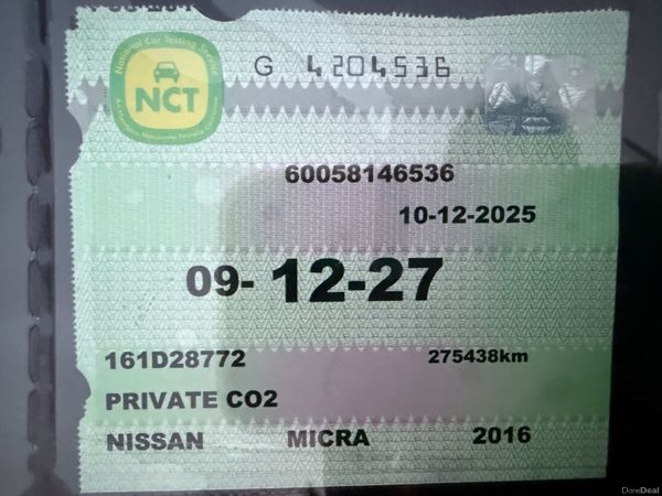 Stunning Micra New: NCT 2027. Clutch Tyres Service 375049111