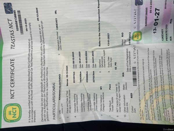 Kia Rio 2012 Manula Diesel Fresh NCT 01/27 376425084