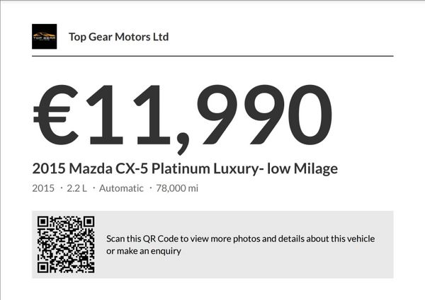 2015 Mazda CX-5 Platinum Luxury- low Milage 377573449