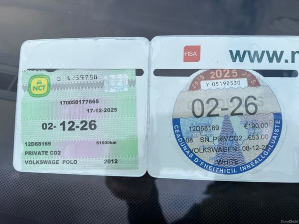 2012 VW POLO 38K ! NCT 12/26 TAX 03/26 377668025