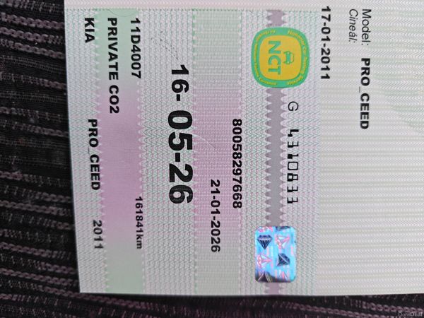 2011 Kia Ceed 1.4 petrol  Low Kms New NCT 377954327