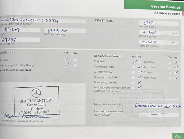 2008 Mercedes C-Class C180 1.8 Kompresor Nct 09/26 379709153