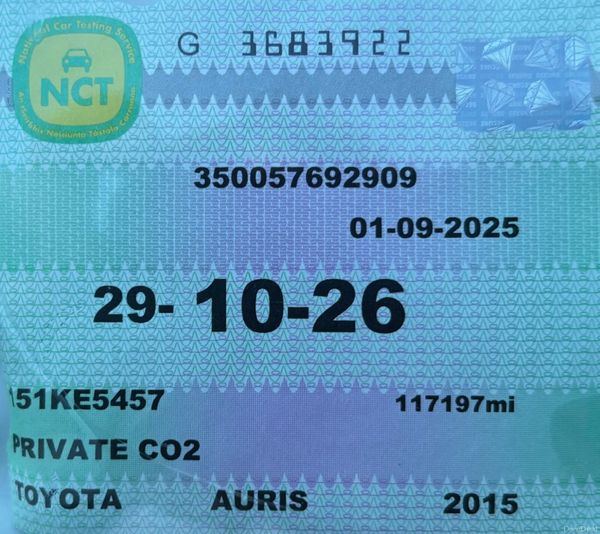 2015 Toyota Auris 1.33 VVT-I Nct 10/26 379712779