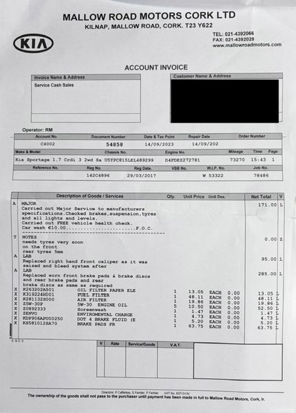 2014 Kia Sportage 17.D LX Nct 11/26 Tax 05/26 380718345