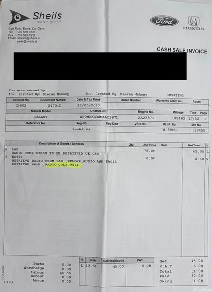 2011 Ford Galaxy 2.0TDI 7 Seat TITANIUM Nct 05/26 380723051