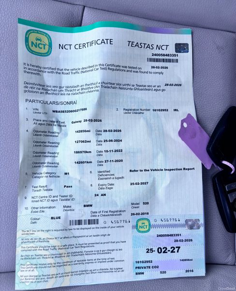 2016 BMW 520 FULL SERVICE HISTORY NEW NCT 381231747