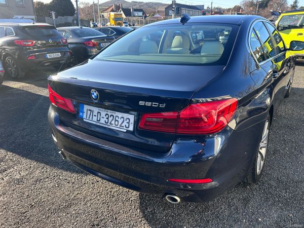 2017 BMW 520D SE AUTO CREAM LEATHER 381784203