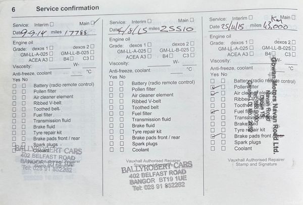 2012 Vauxhall Astra 2.0 CDTI ELITE Nct 01/27 382010387