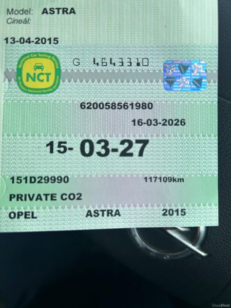 Opel Astra 2015 (NCT 03/27) 382558489