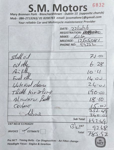 2012 VW Golf 1.6 TDI Nct 02/27 Tax 08/26 382570729