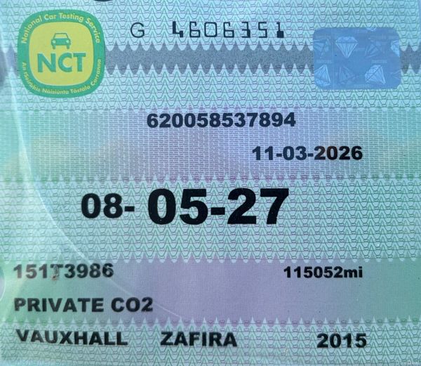 2015 Vauxhall Zafira 1.6 Sport 7 Seater Nct 05/27 382633729