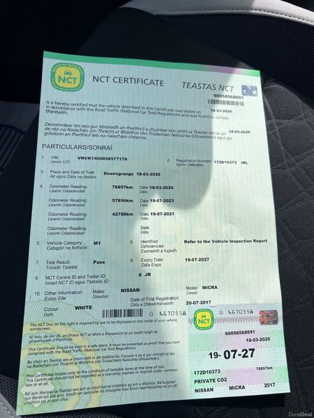 2017 NISSAN MICRA 1.0 SV LOW KMS 382742183