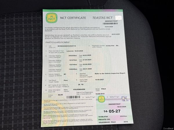 2016 VW Polo (New NCT) Diesel 382738355