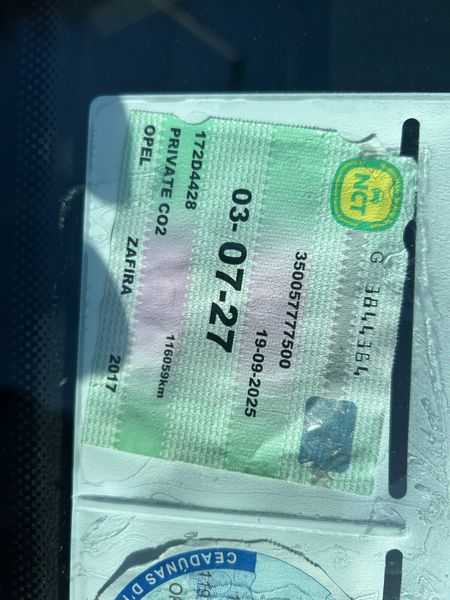 Opel Zafira 2017 (NCT 07/27) 382936193