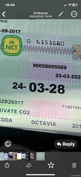 Skoda Octavia 1.6 Inly 114,000 Klms ! 383323573