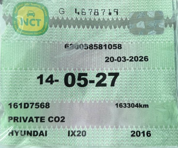 2016 Hyundai ix20 1.4 Diesel Deluxe Nct 05/27 383997813