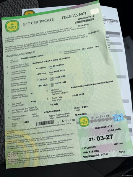 VW Polo 3 DOOR 1.2 2013 NEW NCT 03-27 384059955